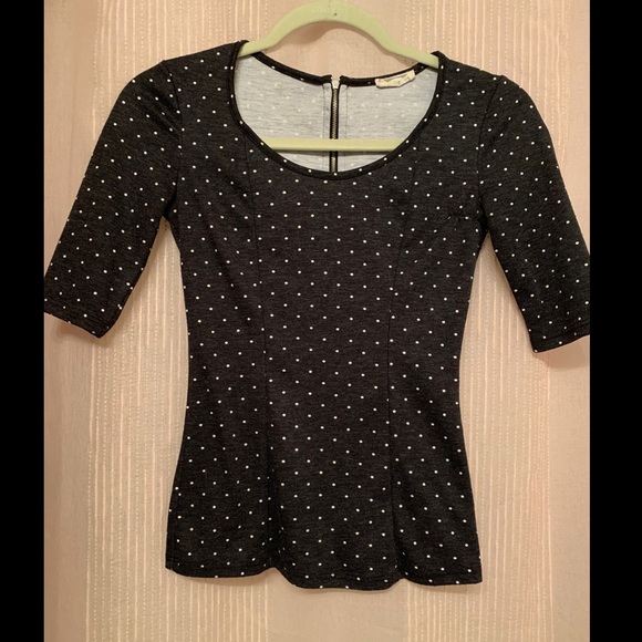 Kirra crew neck polka dot blouse - Picture 1 of 5